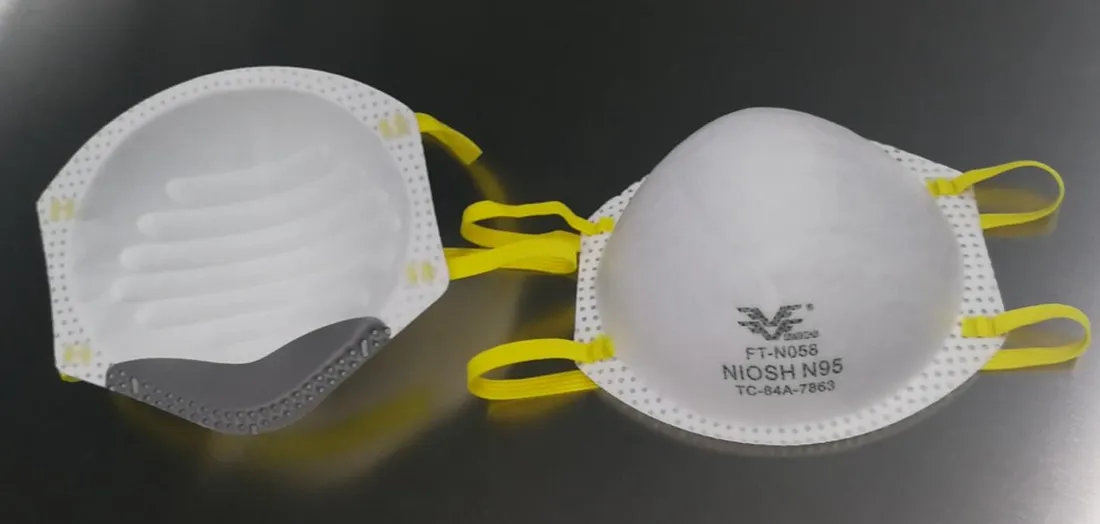 Consumable personal protection particulate N95 safety dust prevention face mask respirator 2