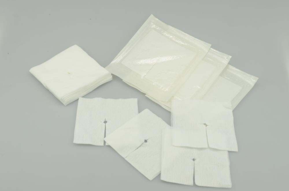 Factory manufacturing high absorbent medical sterile non woven swab 12