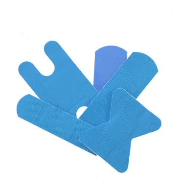 blue first aid bandage