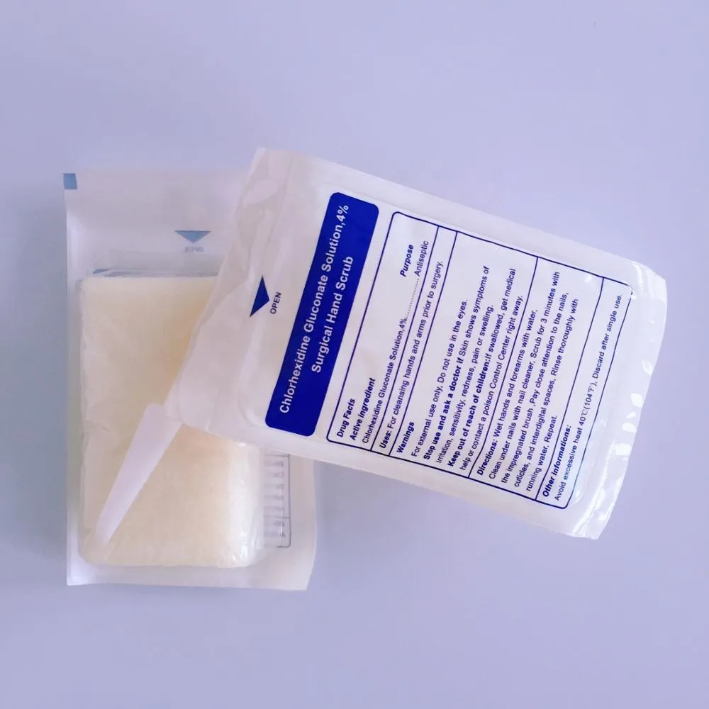 Disposable medical surgical hand brush with nail cleaner 7