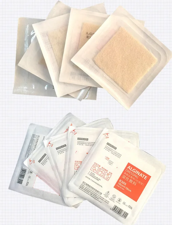 Absorbent Surgical Medical Calcium Bedsore Burn Sodium Alginate Wound Dressing 9