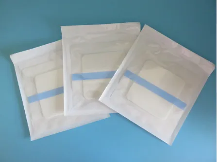Medical Non-Adhesive PU film Foam Dressing Burn Wound Care 9