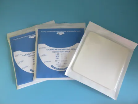 Medical Non-Adhesive PU film Foam Dressing Burn Wound Care 10