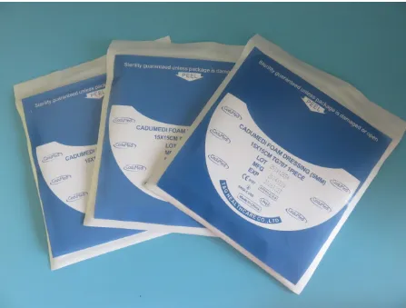 Medical Non-Adhesive PU film Foam Dressing Burn Wound Care 11