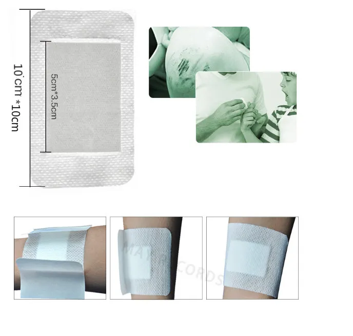 Hypoallergenic Medical Adhesive Non-woven Fabric Wound Dressing 10
