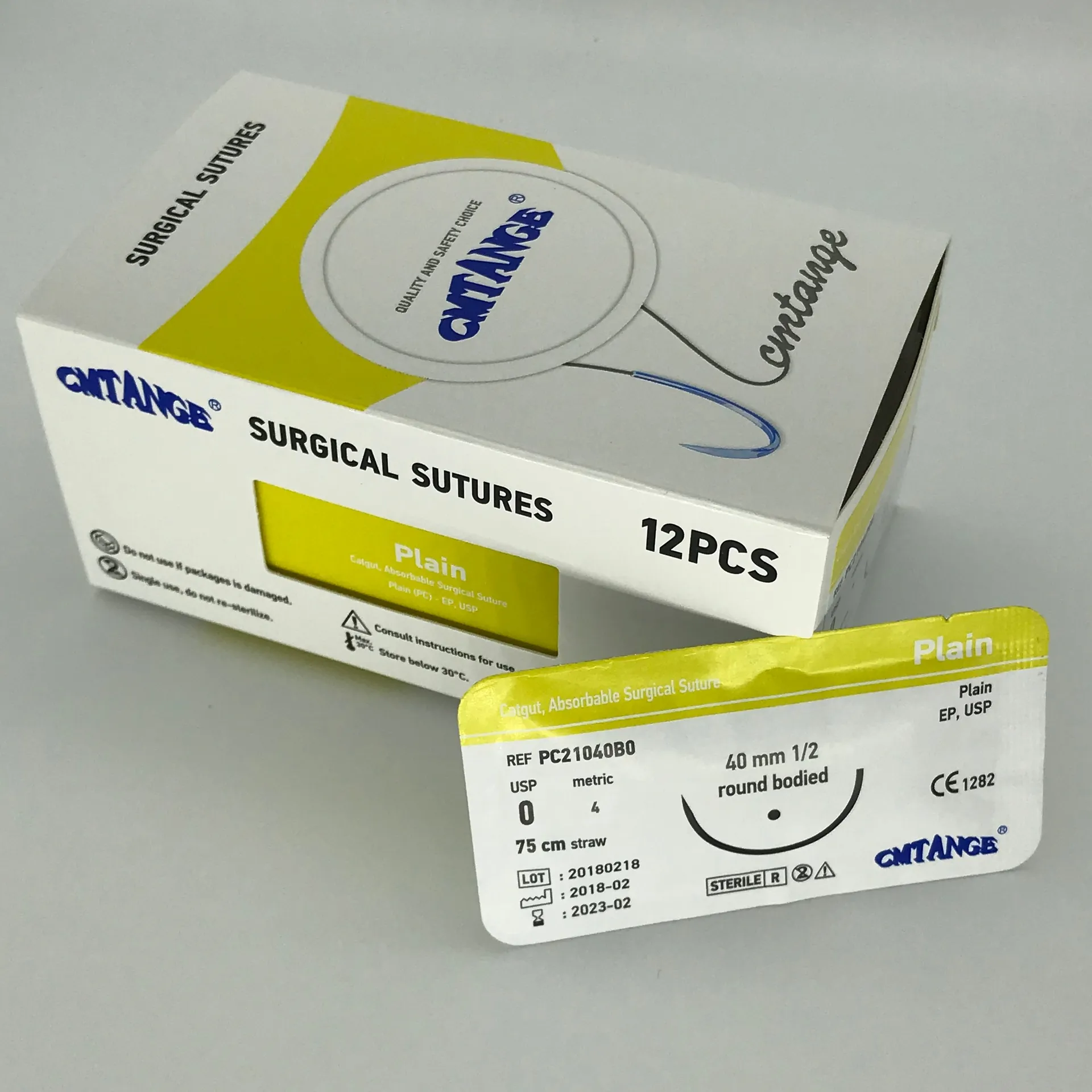 CE ISO, hilo de sutura de nilón para prácticas médico-quirúrgicas y dentales