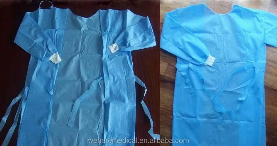 Disposable sterile medical hospital surgical gown with CE,ISO 7