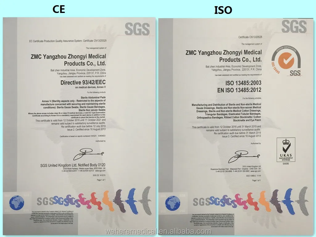 Disposable sterile medical hospital surgical gown with CE,ISO 8