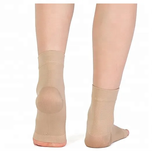 Copper fabric spandex nylon Material ankle support Plantar Fascitis Compression foot sleeve 2