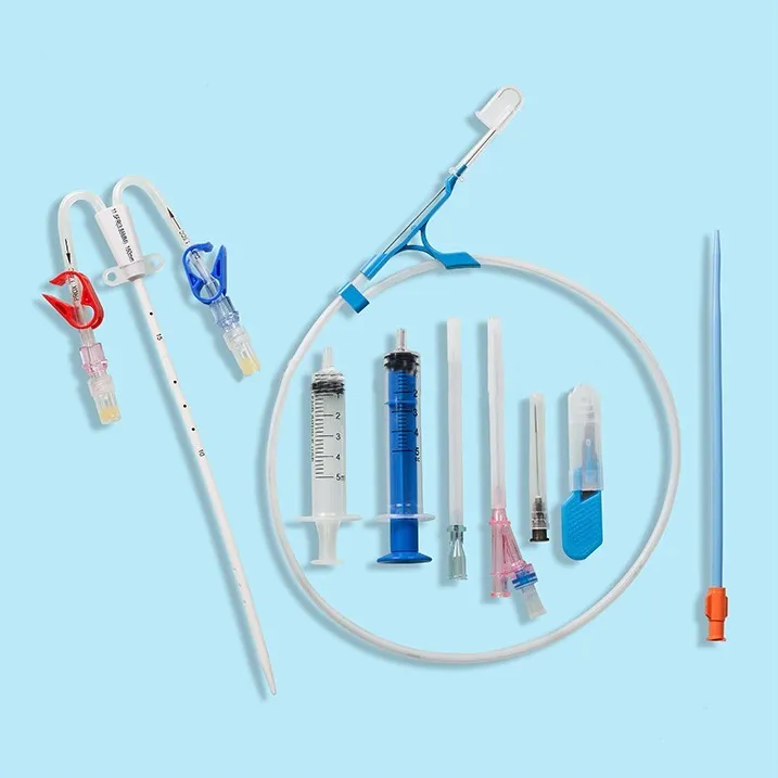 Disposable Stainless Steel Guide Wire Hemodialysis Catheter Kits 7