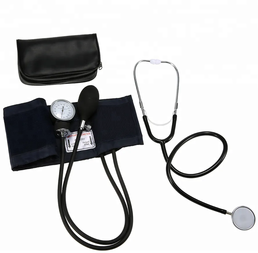 Medical standard OEM manual aneroid sphygmomanometer with stethoscope 6