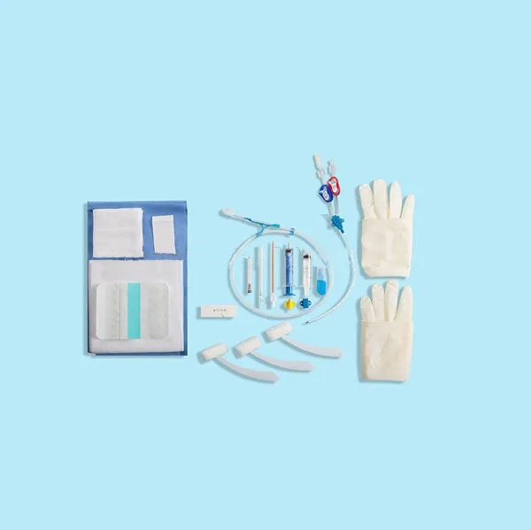 Disposable Triple-lumen Hemodialysis Catheter Kit 7
