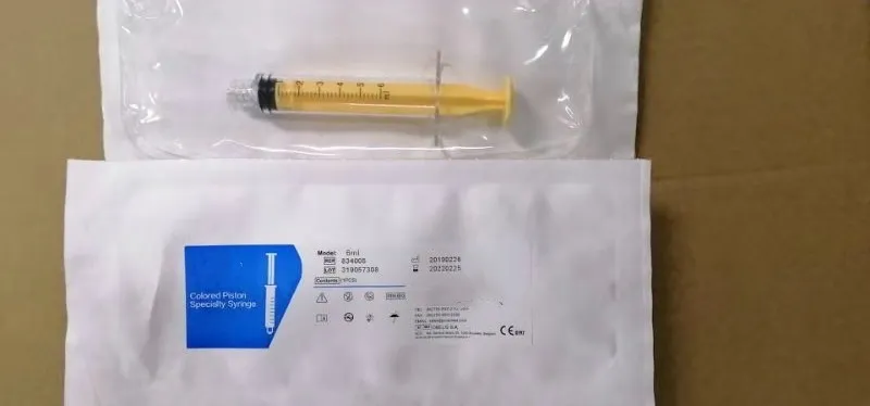 Colored Piston Specialty Syringe