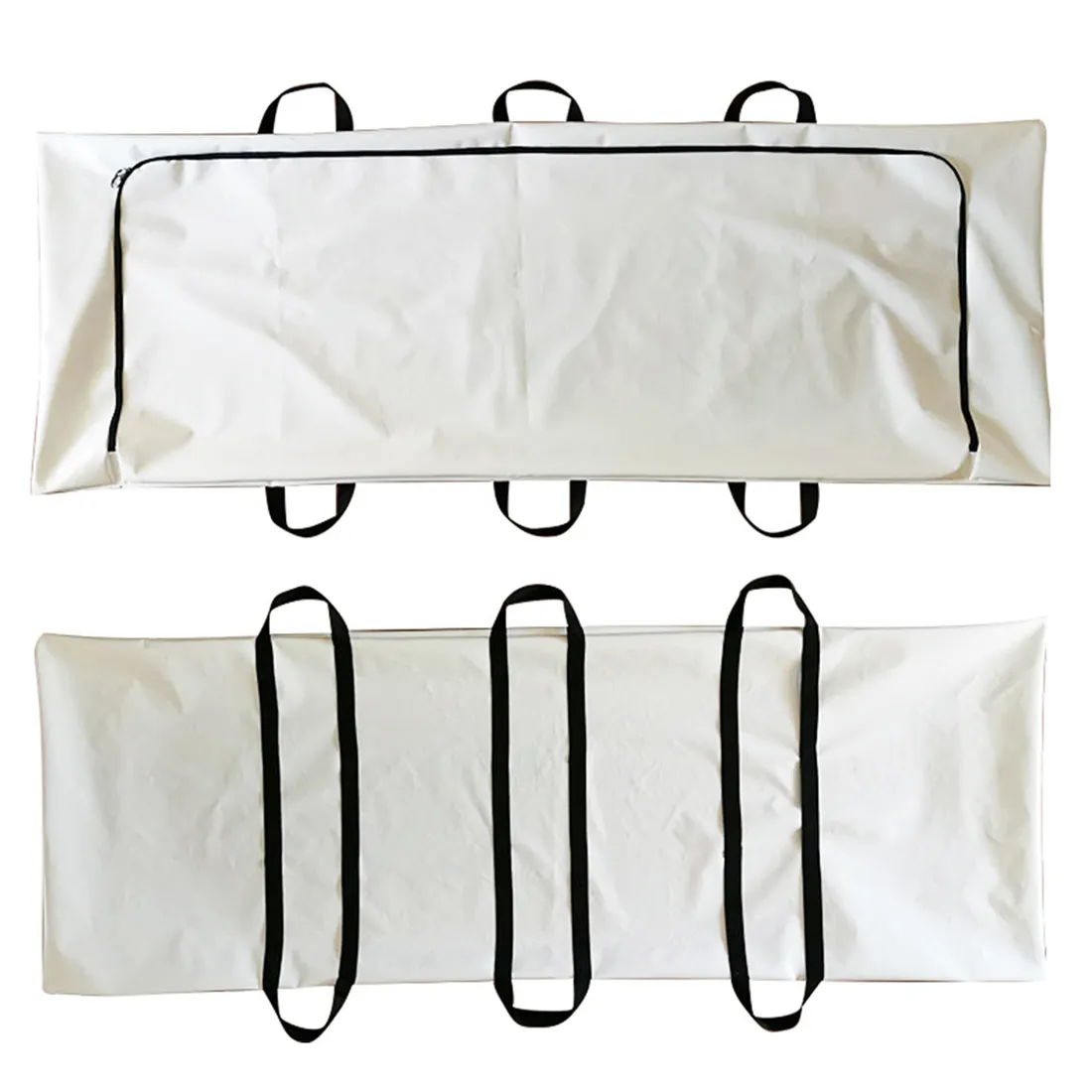 Bolsa para cadáver/ cuerpo sin vida de funeral de PVC PEVA blanca recubierta de nylon desechable OEM