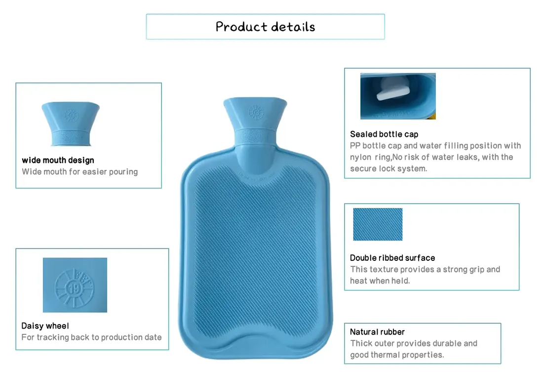 Hand Warmer Hot Water Bottle with or without Cover 8
